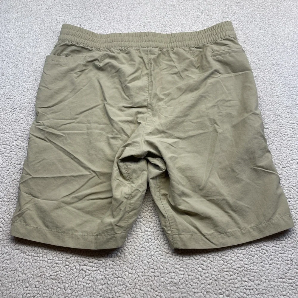 The North Face Shorts Mens L Tan Hiking Ripstop Cargo Pockets Elastic Waist